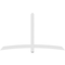 Ekena Millwork Bellingham Architectural Grade PVC Gable Bracket, 84"W x 49"H x 2"D x 4"F, 14/12 Pitch GBP084X49X0204BEL00 - alternate 3